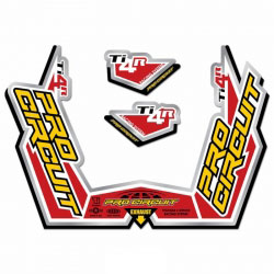 Sticker Silencieux 4 Temps Pro Circuit TI-4R Chromé