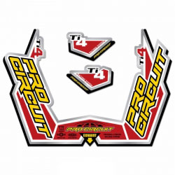 Sticker Silencieux 4 Temps Pro Circuit TI-4GP Chromé