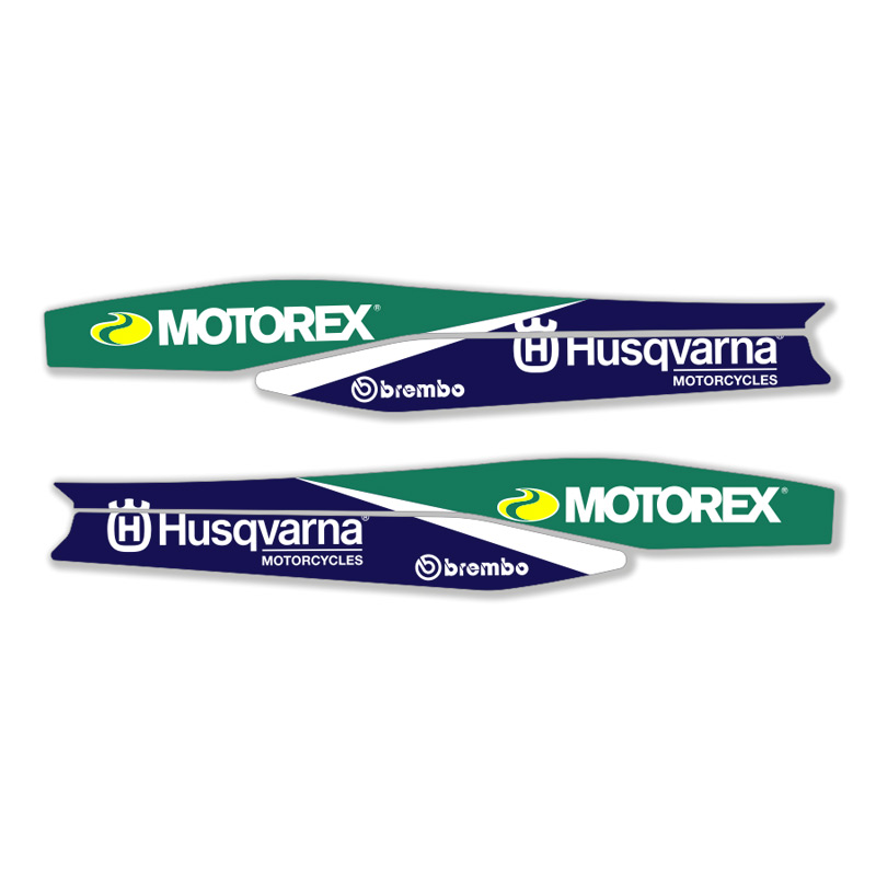 Motocross MX Autocollant Décor HUSQVARNA Factory Racing Sticker Set Kit Bleu Jaune 