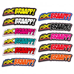 Stickers Garde Boue Avant FX MOTORS BRAAPP !