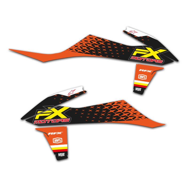 Stickers Ouïes Radiateurs KTM Purestar Orange - FX MOTORS