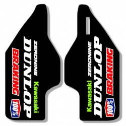 Stickers Protections de Fourche Zeronine Black - Kawasaki KX/KXF