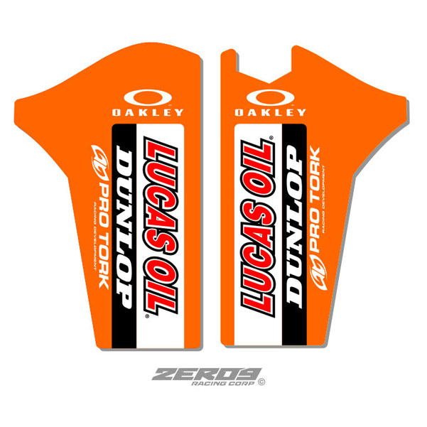 Stickers Protections de Fourche Zeronine KTM Lucas Oil