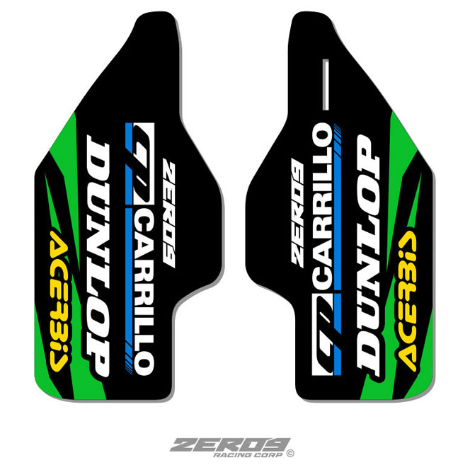 Stickers Protections de Fourche Zeronine Factory Racing - KX/KXF