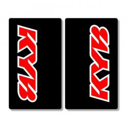 Stickers de Fourche KYB - ROUGE/NOIR