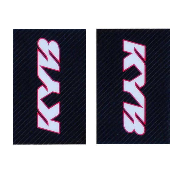 Stickers de Fourche KAYABA CARBONE/BLANC FX MOTORS