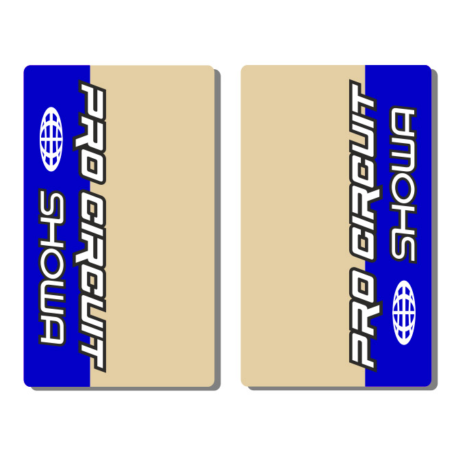 Stickers de Fourche Showa/Pro Circuit - BLEU