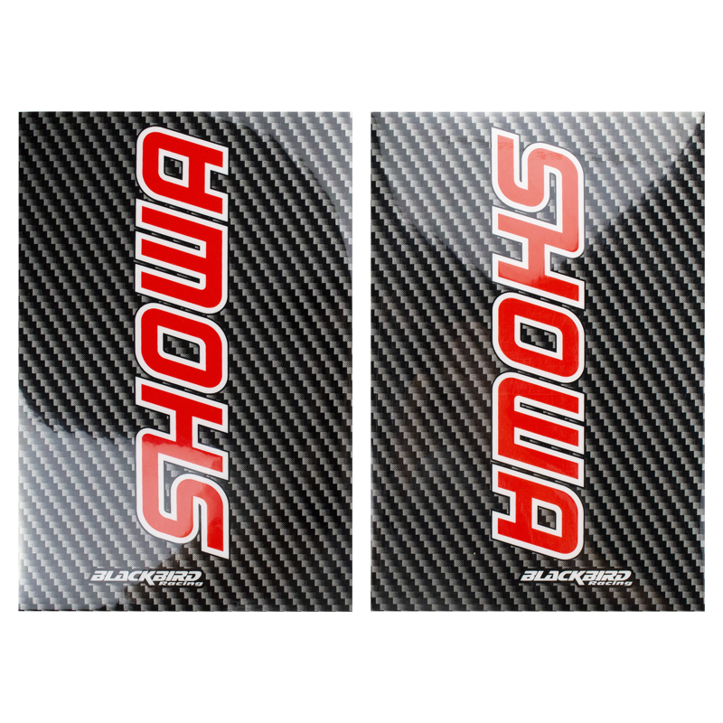 Stickers de Fourche Blackbird Racing Showa - CARBONE/ROUGE