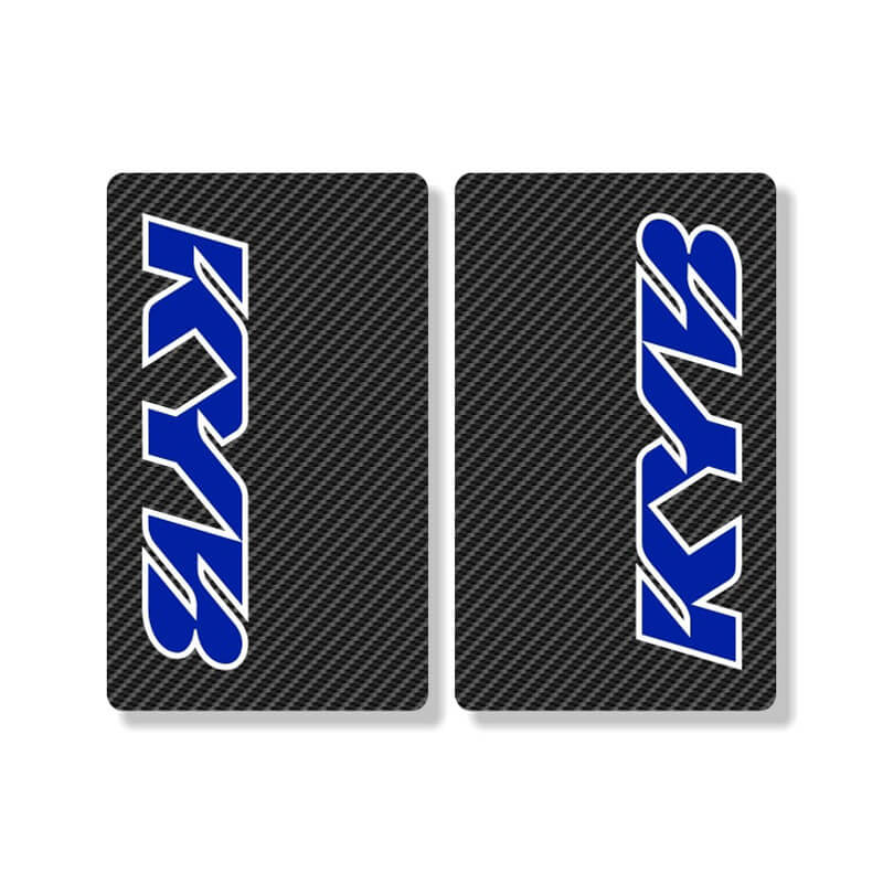 Stickers de Fourche Zeronine KYB - CARBONE/BLEU
