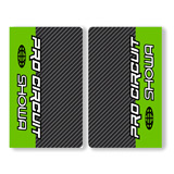 Stickers de Fourche Showa/Pro Circuit - CARBONE/VERT