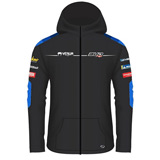 Sweat Bud Racing Team à Capuche Zip Bleu/Noir 2024
