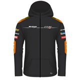 Sweat Enfant Bud Racing Team à Capuche Zip Orange/Noir