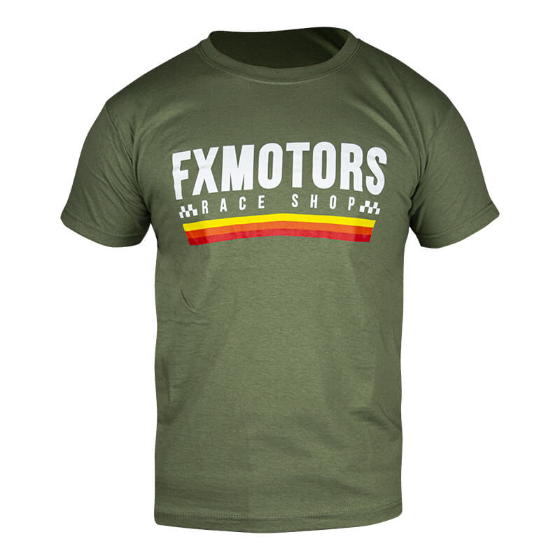 T-Shirt Fxmotors Race Shop Vert Olive