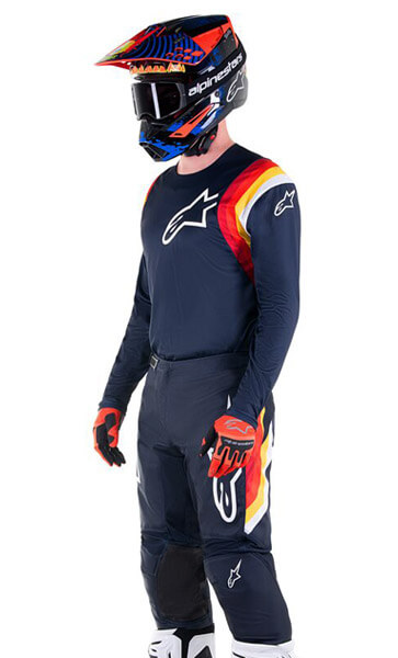 Tenue Cross Alpinestars Fluid Corsa Bleu Marine 2023