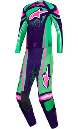 Tenue Cross Alpinestars Techstar Nomur Vert/Rose 2026