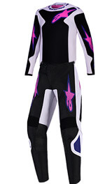 Tenue Cross Alpinestars Fluid Grid Noir/Gris/Violet 2026