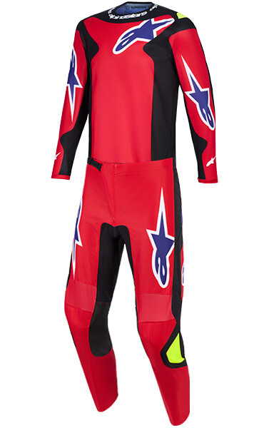 Tenue Cross Alpinestars Fluid Grid Rouge/Noir/Violet 2026