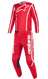 Tenue Cross Alpinestars Fluid Apex Rouge/Blanc 2026