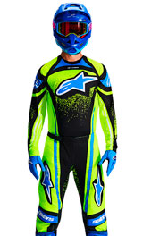 Tenue Cross Alpinestars Techstar Nomur Jaune/Bleu 2026