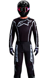Tenue Cross Alpinestars Fluid Apex Noir/Gris 2026