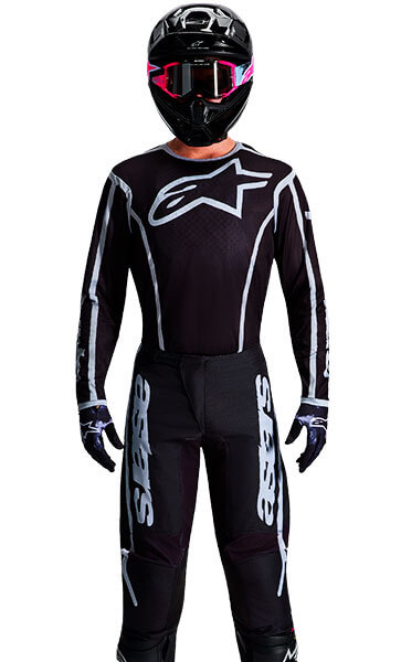 Tenue Cross Alpinestars Fluid Apex Noir/Gris 2026