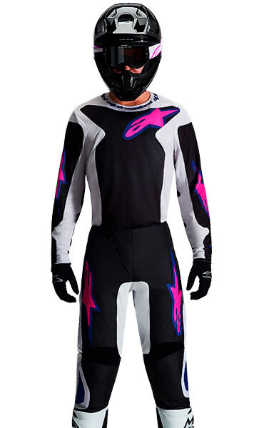 Tenue Cross Alpinestars Fluid Grid Noir/Gris/Violet 2026