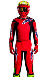 Tenue Cross Alpinestars Fluid Grid Rouge/Noir/Violet 2026