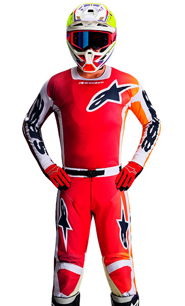 Tenue Cross Alpinestars Racer Portl Rouge 2026