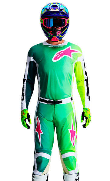 Tenue Cross Alpinestars Racer Portl Vert 2026