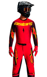 Tenue Cross Alpinestars Supertech Scenz Rouge 2026