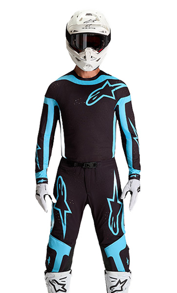Tenue Cross Alpinestars Supertech Vesta Noir/Turquoise 2027