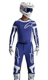 Tenue Cross Alpinestars Supertech Vesta Bleu/Blanc 2027