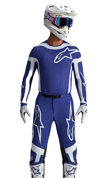 Tenue Cross Alpinestars Supertech Vesta Bleu/Blanc 2027