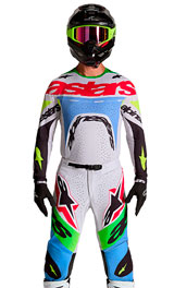 Tenue Cross Alpinestars Supertech Dyna Gris/Bleu/Vert 2027
