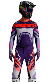 Tenue Cross Alpinestars Supertech Dyna Violet/Gris/Rouge 2027