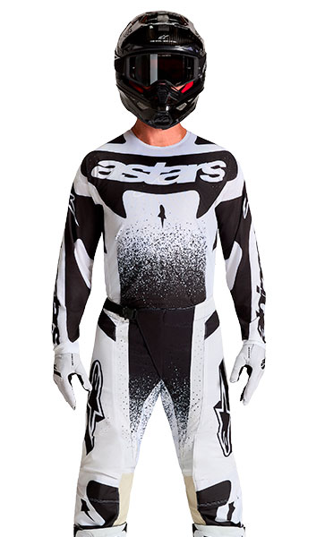 Tenue Cross Alpinestars Techstar Swan Blanc/Noir 2027