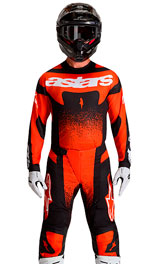 Tenue Cross Alpinestars Techstar Swan Noir/Rouge 2027