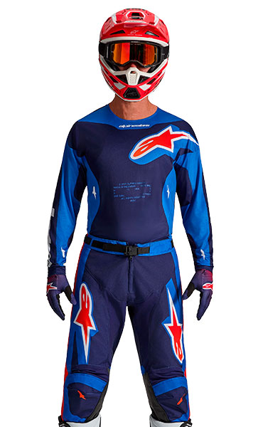 Tenue Cross Alpinestars Racer Hunt Bleu/Rouge 2027