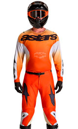 Tenue Cross Alpinestars Racer Amber Rouge/Blanc/Gris 2027