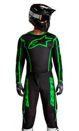 Tenue Cross Alpinestars Fluid Apex V2 Noir/Vert 2027