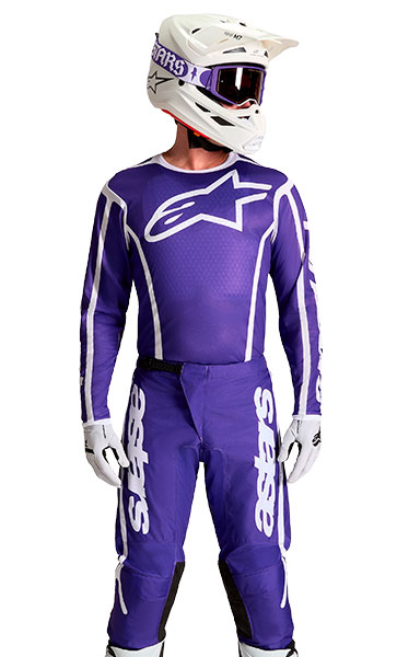 Tenue Cross Alpinestars Fluid Apex V2 Violet/Blanc 2027