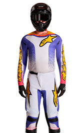 Tenue Cross Alpinestars Fluid Drag Gris/Violet/Jaune 2027