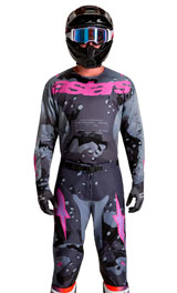 Tenue Cross Alpinestars Racer Lone Camo Gris/Rose 2027