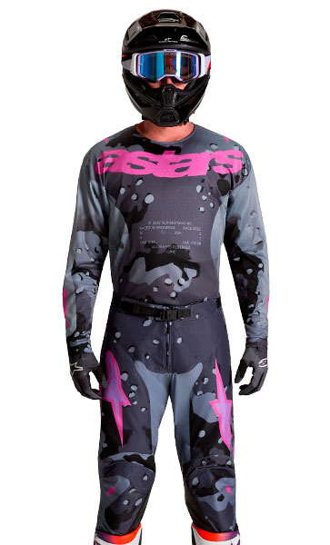 Tenue Cross Alpinestars Racer Lone Camo Gris/Rose 2027
