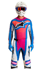 Tenue Cross Alpinestars Techstar Maven Bleu/Blanc/Noir 2027