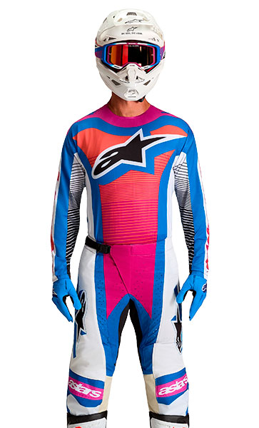 Tenue Cross Alpinestars Techstar Maven Bleu/Blanc/Noir 2027
