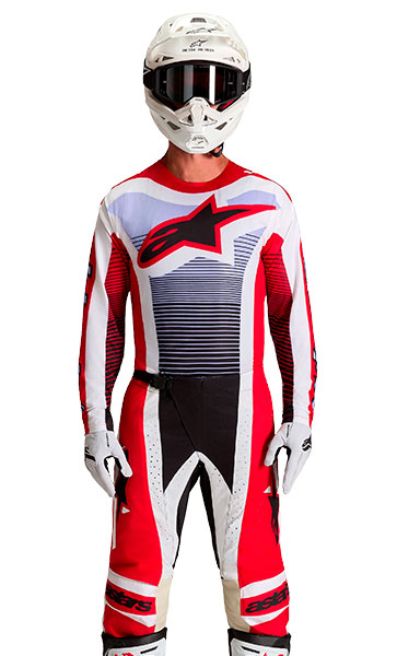 Tenue Cross Alpinestars Techstar Maven Rouge/Blanc 2027