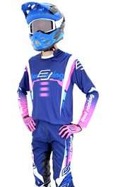 Tenue Cross Bud Racing Champions Bleu/Rose 2026