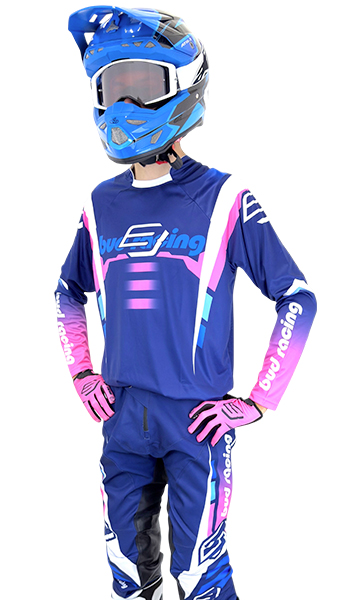 Tenue Cross Bud Racing Champions Bleu/Rose 2026