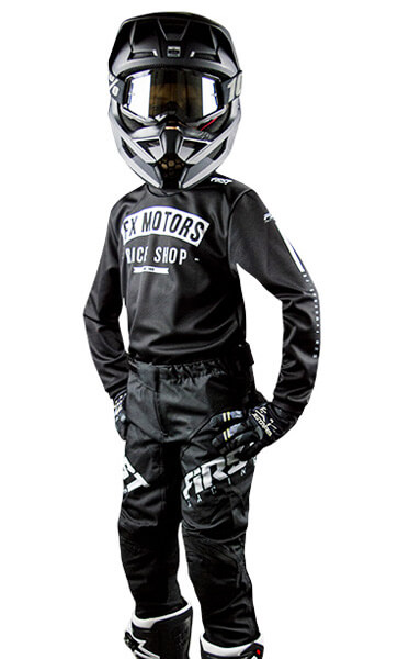 Coudières enfant Ahdes noires et blanches – Équipement moto cross